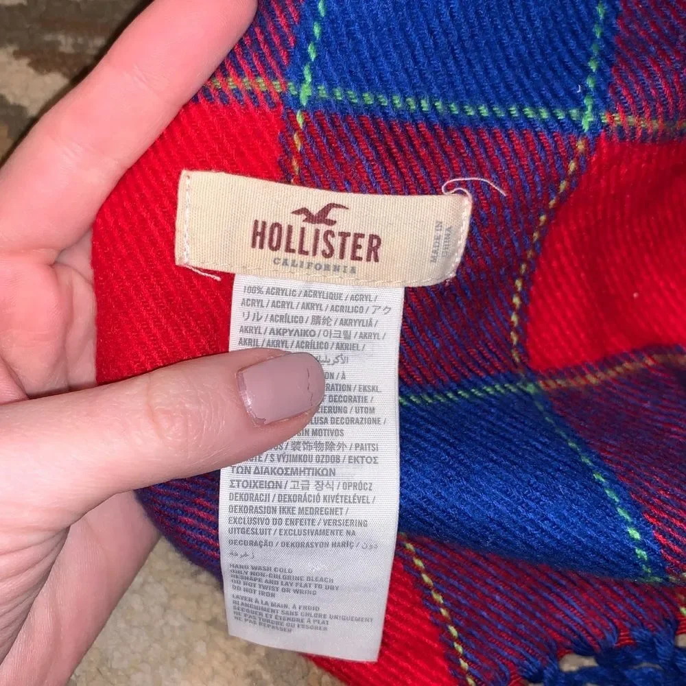 Hollister plaid scarf